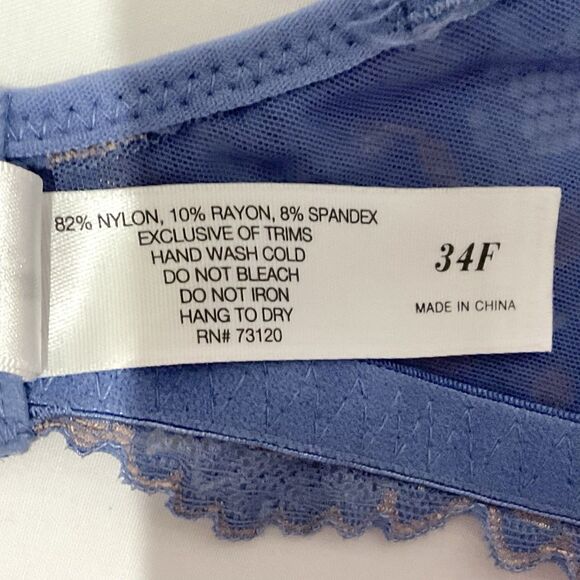 Fredericks Of Hollywood Lace Underwire Bra 34F Style Jessica New - Picture 6 of 6